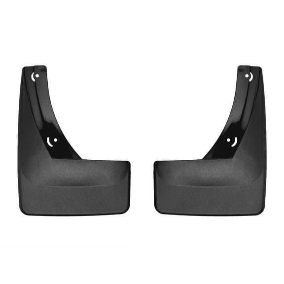 WeatherTech Custom No Drill Splash Guard MudFlaps compatible with VW Atlas, Atlas Cross Sport, Rear Pair - Black
