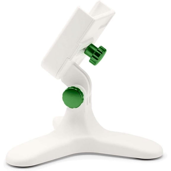 WeatherTech DeskFone White Universal Phone Holder for Flat Surfaces, Office, Kitchen, Nightstand - Forest Green Billet Knobs