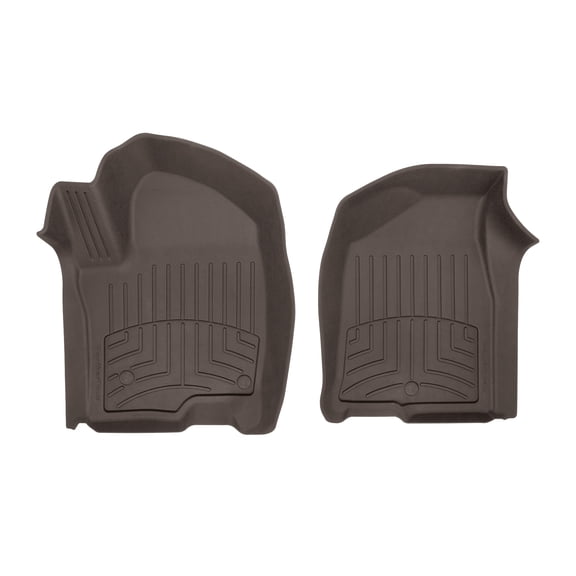 WeatherTech FloorLiner HP Custom Fit Floor Mats compatible with Escalade ESV, Escalade, Suburban, Escalade-V ESV, Escalade-V, Yukon XL - 1st Row (Driver & Passenger), Cocoa