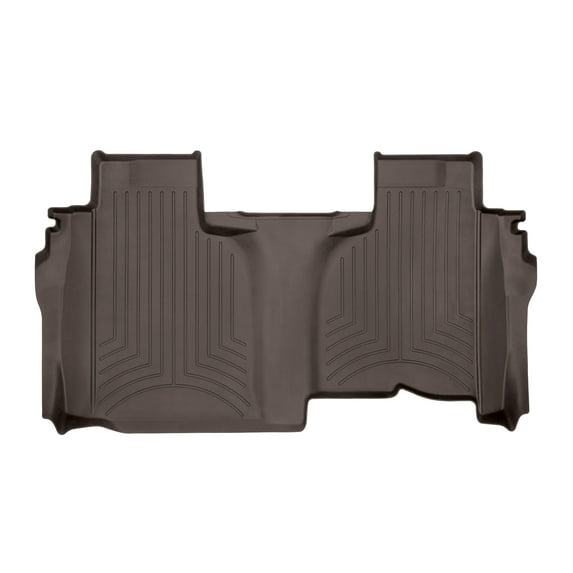 WeatherTech FloorLiner HP Custom Fit Floor Mats compatible with Silverado 1500 LTD, Silverado 1500, Sierra 2500HD/3500HD, Sierra 1500 Limited, Silverado 2500HD/3500HD - 2nd Row, Cocoa
