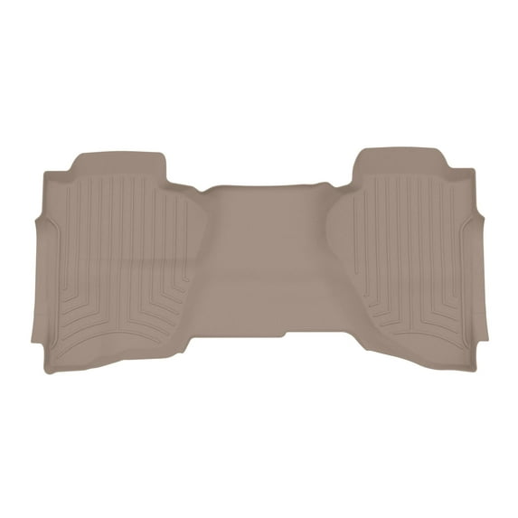 WeatherTech FloorLiner HP Custom Fit Floor Mats compatible with Silverado 2500HD/3500HD, Silverado 1500, Sierra 1500, Sierra 2500HD/3500HD, Silverado LD 1500, Sierra 1500 Limited - 2nd Row, Tan