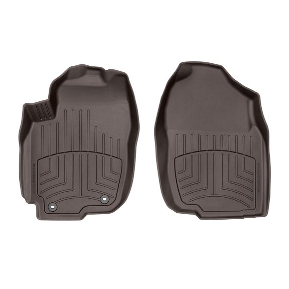 WeatherTech FloorLiner HP Custom Fit Floor Mats compatible with 2016-2018 Toyota RAV4 - 1st Row (Driver & Passenger), Cocoa