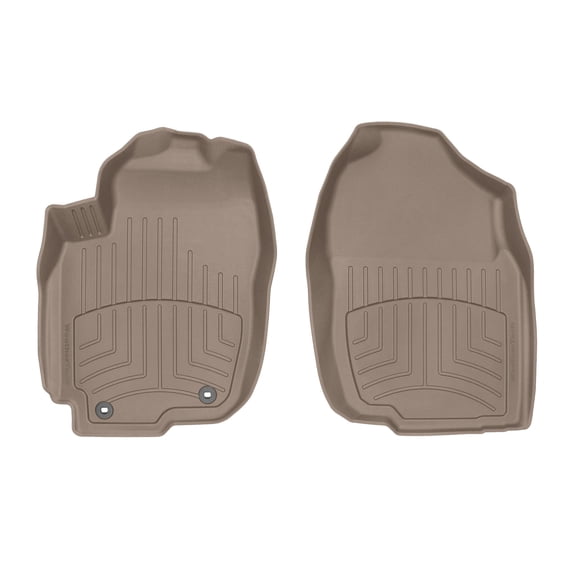 WeatherTech FloorLiner HP Custom Fit Floor Mats compatible with 2015-2015 Toyota RAV4 - 1st Row (Driver & Passenger), Tan