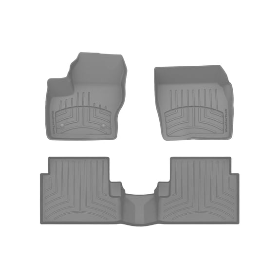 WeatherTech FloorLiner HP Custom Fit Floor Mats compatible with 2015-2019 Ford Escape - 1st & 2nd Row, Grey
