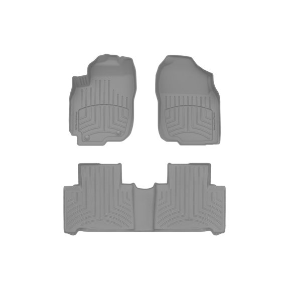 WeatherTech FloorLiner HP Custom Fit Floor Mats compatible with 2016-2018 Toyota RAV4 - 1st & 2nd Row, Grey