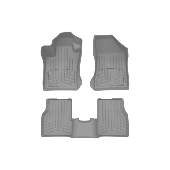 WeatherTech FloorLiner HP Custom Fit Floor Mats compatible with 2017-2017 Jeep Compass - 1st & 2nd Row, Grey