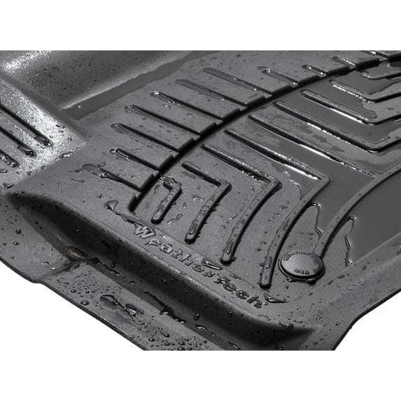 WeatherTech FloorLiner HP Custom Fit Floor Mats compatible with 2017-2017 Jeep Compass - 1st Row (Driver & Passenger), Black