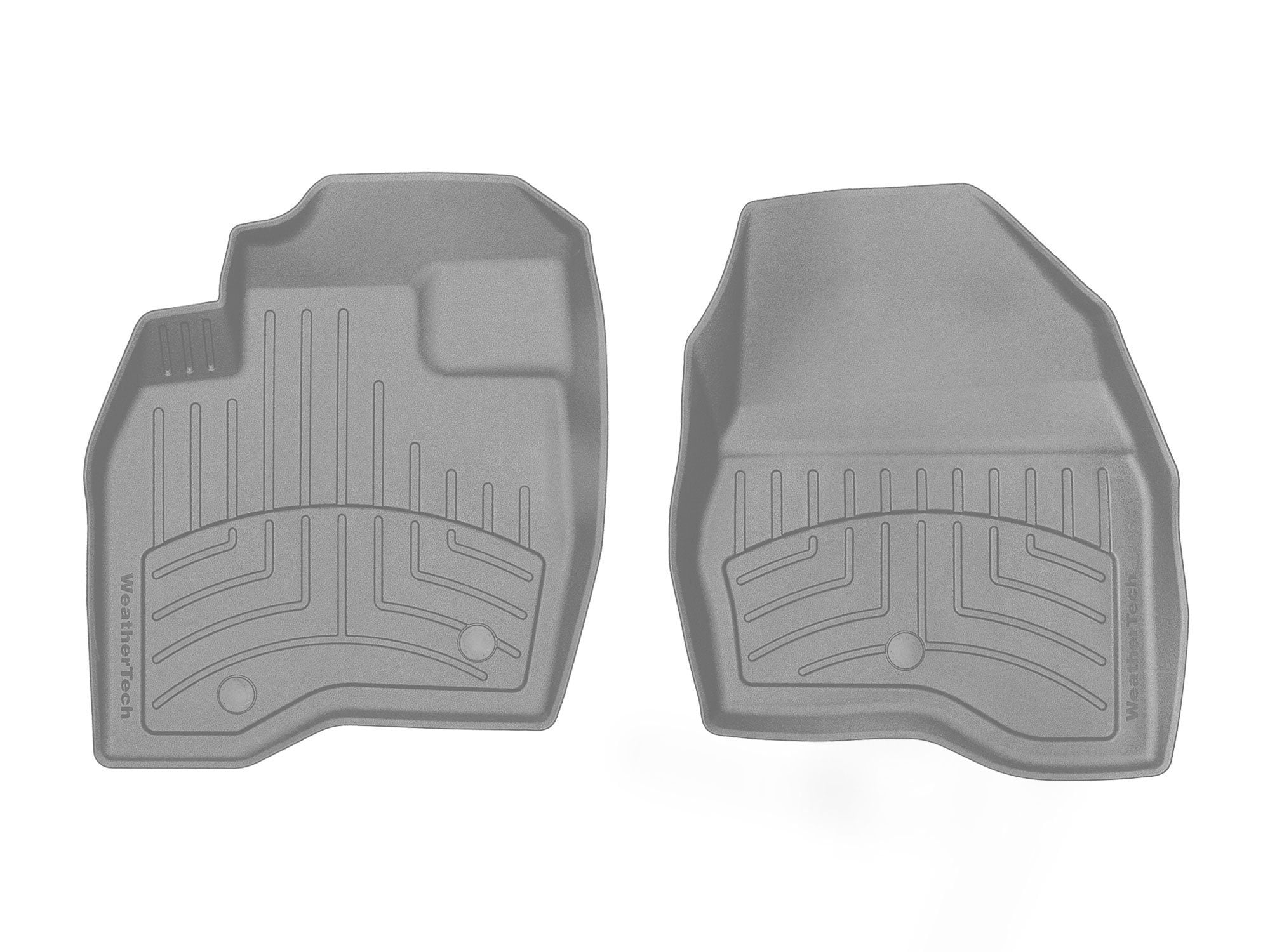 WeatherTech FloorLiner HP Custom Fit Floor Mats compatible with 2017-2019 Ford Explorer - 1st Row (Driver & Passenger), Grey