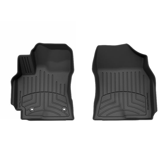 WeatherTech FloorLiner HP Custom Fit Floor Mats compatible with 2017-2019 Toyota Corolla - 1st Row (Driver & Passenger), Black