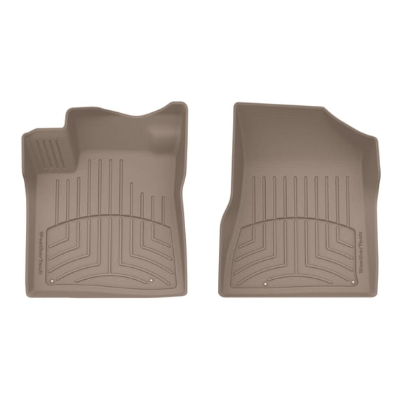WeatherTech FloorLiner HP Custom Fit Floor Mats compatible with 2017-2018 Nissan Murano - 1st Row (Driver & Passenger), Tan