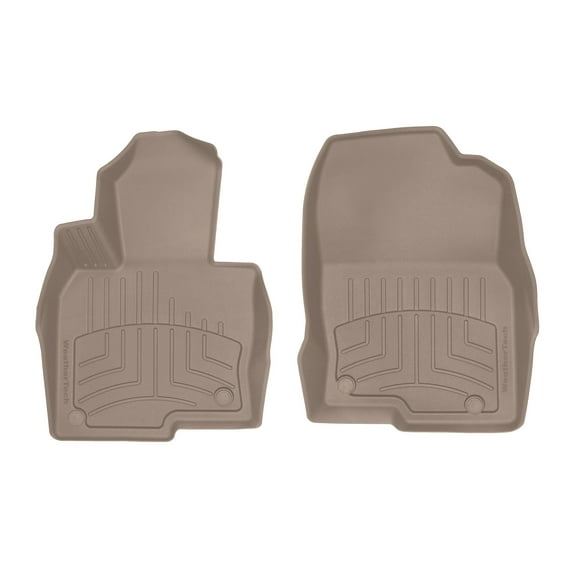 WeatherTech FloorLiner HP Custom Fit Floor Mats compatible with 2017-2025 Mazda CX-5 - 1st Row (Driver & Passenger), Tan