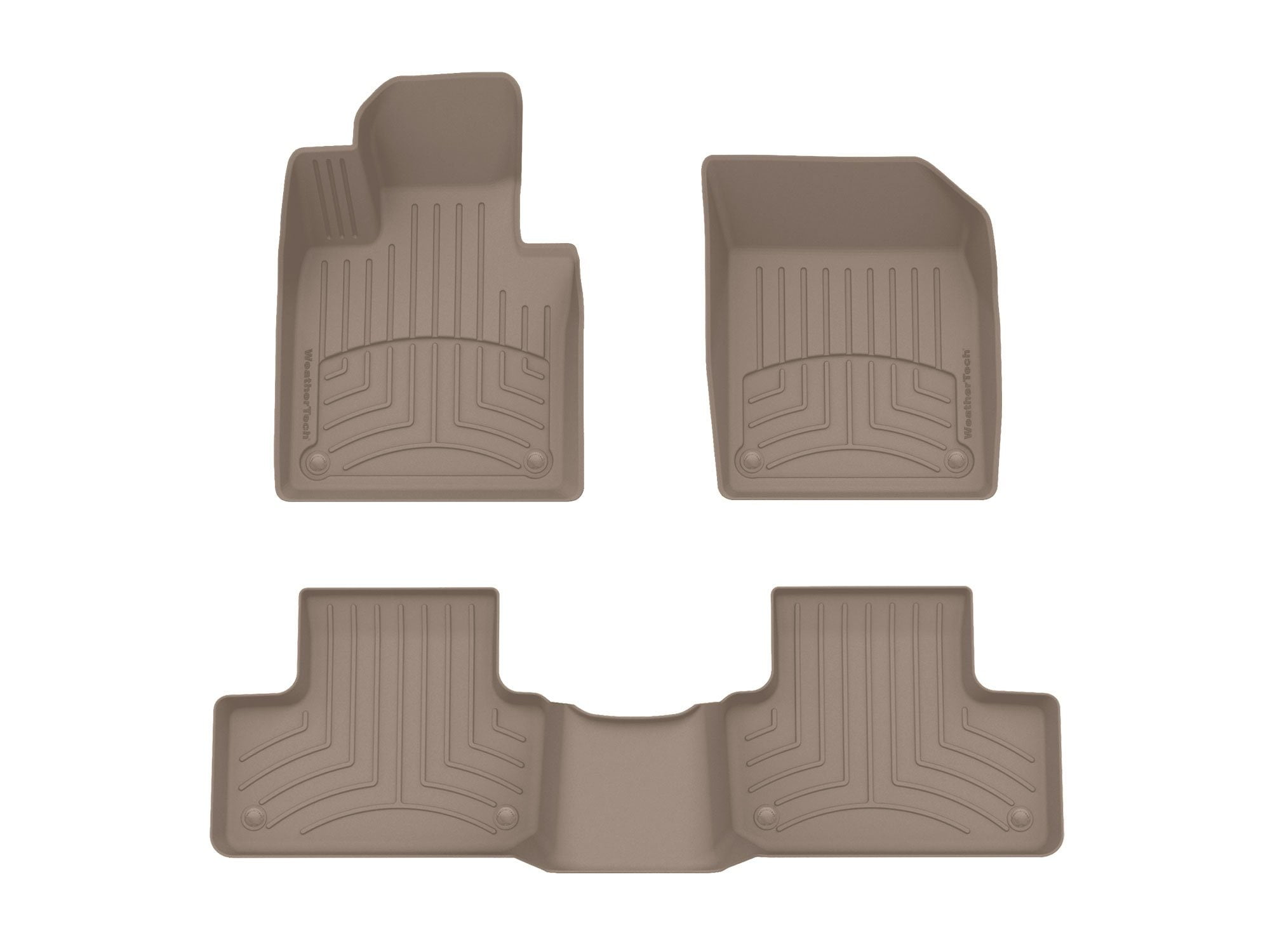 Weathertech F-150 DigitalFit Front Floor Liners; Tan 450051 (04-08 F-150 w/o Floor Shifter) - Free Shipping