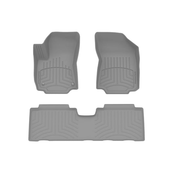 WeatherTech FloorLiner HP Custom Fit Floor Mats compatible with 2018-2024 GMC Terrain - 1st & 2nd Row, Grey