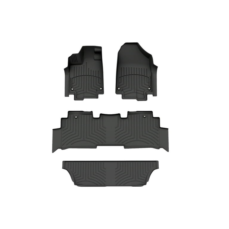 WeatherTech FloorLiner HP Custom Fit Floor Mats compatible with 2018 2025 Honda Odyssey Complete Set 1st 2nd 3rd Row Black Walmart
