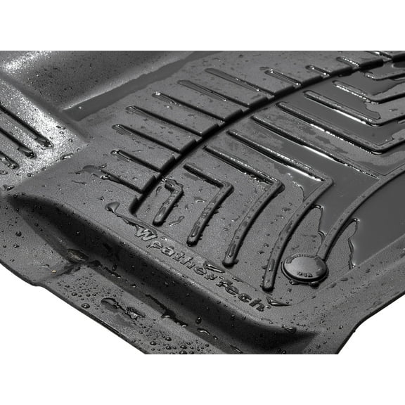 WeatherTech FloorLiner HP Custom Fit Floor Mats compatible with 2018-2024 Nissan Kicks - 1st & 2nd Row, Black