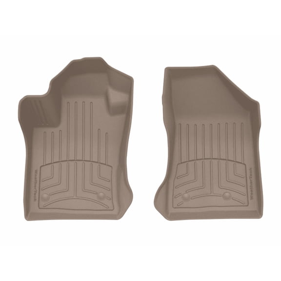 WeatherTech FloorLiner HP Custom Fit Floor Mats compatible with 2018-2025 Jeep Compass - 1st Row (Driver & Passenger), Tan