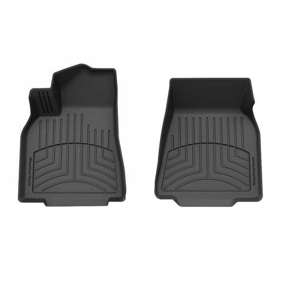 WeatherTech FloorLiner HP Custom Fit Floor Mats compatible with 2020-2020 Tesla Model Y - 1st Row (Driver & Passenger), Black
