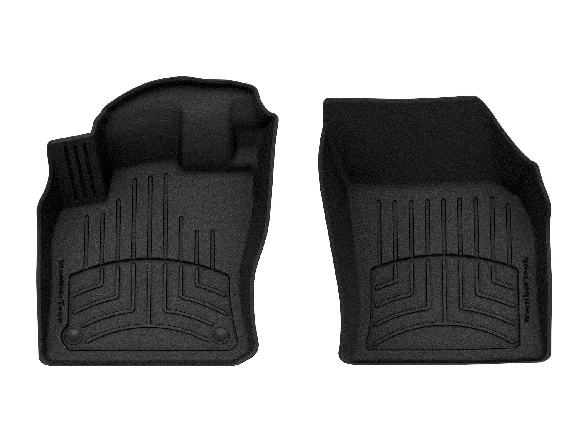 WeatherTech FloorLiner HP Custom Fit Floor Mats compatible with 2020-2024 VW Tiguan - 1st Row (Driver & Passenger), Black