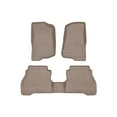 thumbnail image 1 of WeatherTech FloorLiner HP Custom Fit Floor Mats compatible with 2020-2026 Jeep Gladiator - 1st & 2nd Row, Tan, 1 of 4