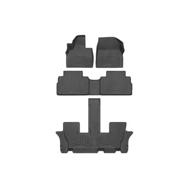 WeatherTech FloorLiner – Full Set For 2020-2025 Cadillac XT6, Black, Front Rear Third Row, Made In USA