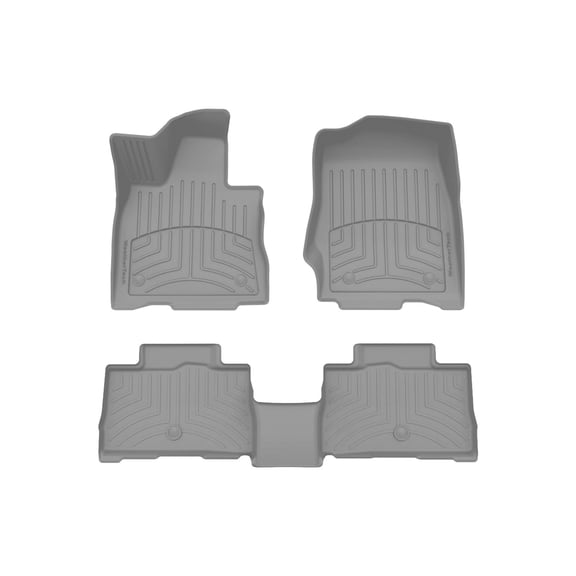 WeatherTech FloorLiner HP Custom Fit Floor Mats compatible with 2020-2026 Lincoln Aviator - 1st & 2nd Row, Grey