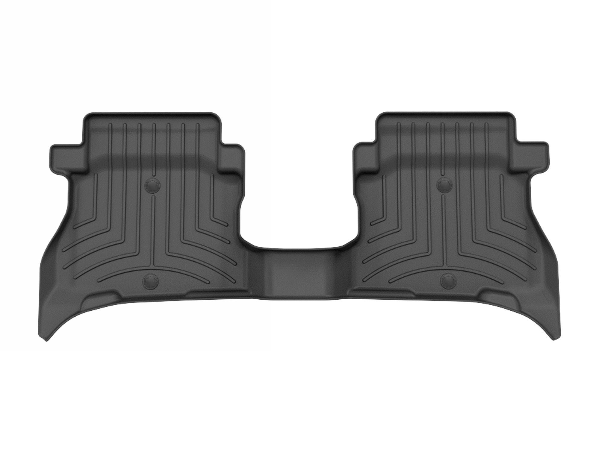 WeatherTech FloorLiner HP Custom Fit Floor Mats compatible with 2021-2025 Jeep Wrangler 4xe - 2nd Row, Black