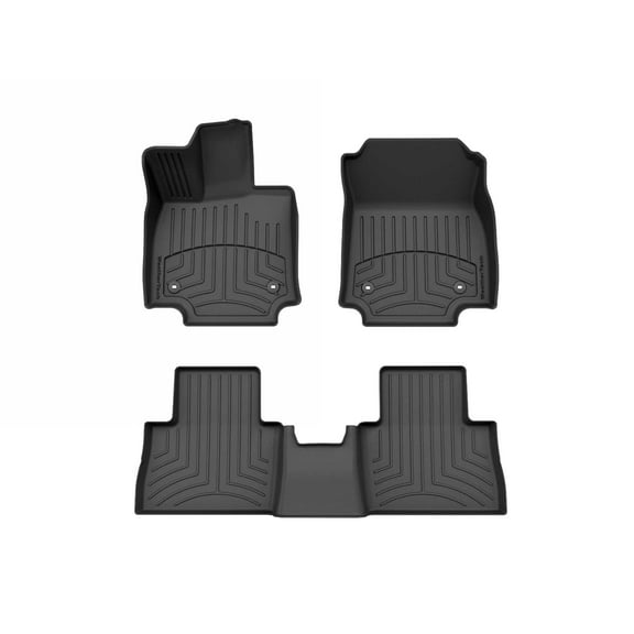 WeatherTech FloorLiner HP Custom Fit Floor Mats compatible with 2022-2026 Lexus NX - 1st & 2nd Row, Black