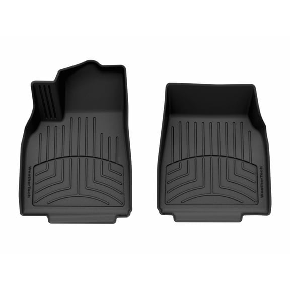 WeatherTech FloorLiner HP Custom Fit Floor Mats compatible with 2026-2026 Tesla Model Y - 1st Row (Driver & Passenger), Black