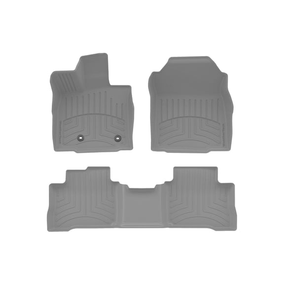 WeatherTech FloorLiner HP Custom Fit Floor Mats compatible with 2026-2026 Toyota RAV4 - 1st & 2nd Row, Grey
