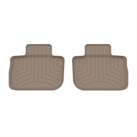 WeatherTech FloorLiner HP Custom Fit Floor Mats compatible with 300, Charger - 2nd Row (2-Piece Liner), Tan
