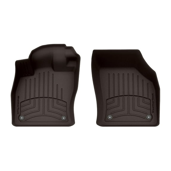 WeatherTech FloorLiner HP Custom Fit Floor Mats compatible with A3 Sportback e-tron, RS3, A3, Golf GTI - 1st Row (Driver & Passenger), Cocoa