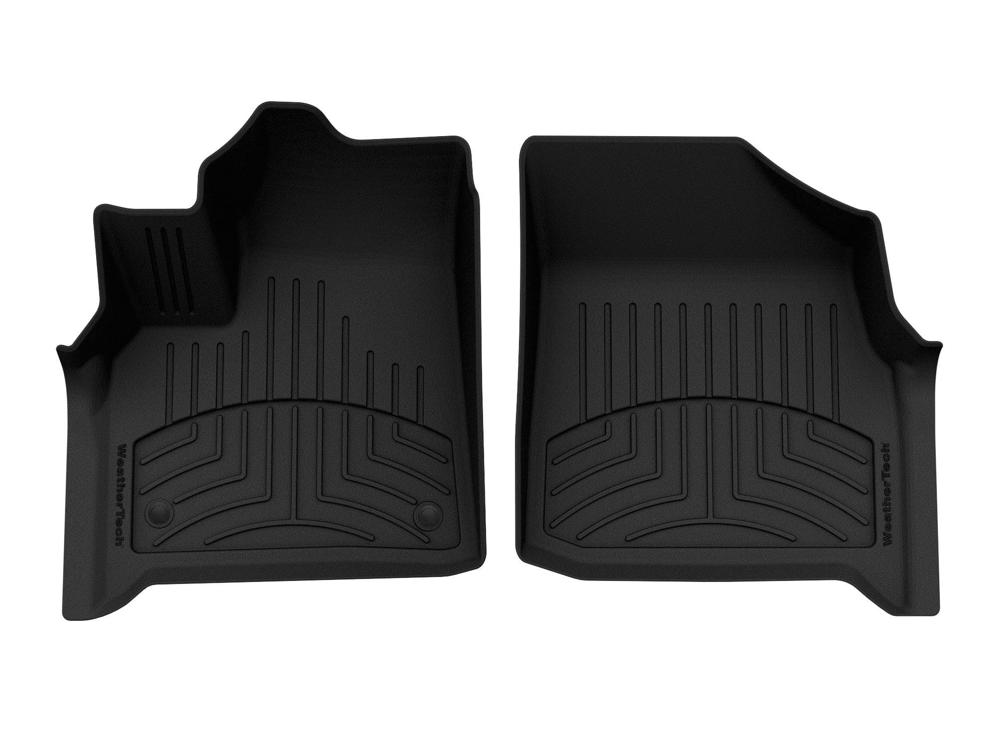 WeatherTech FloorLiner HP Custom Fit Floor Mats compatible with Chevrolet Traverse, Traverse Limited - 1st Row (Driver & Passenger), Black