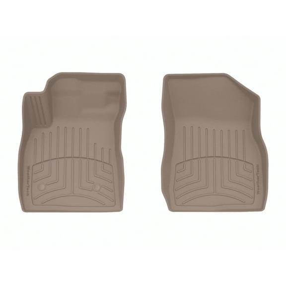 WeatherTech FloorLiner HP Custom Fit Floor Mats compatible with TrailBlazer, Encore GX - 1st Row (Driver & Passenger), Tan