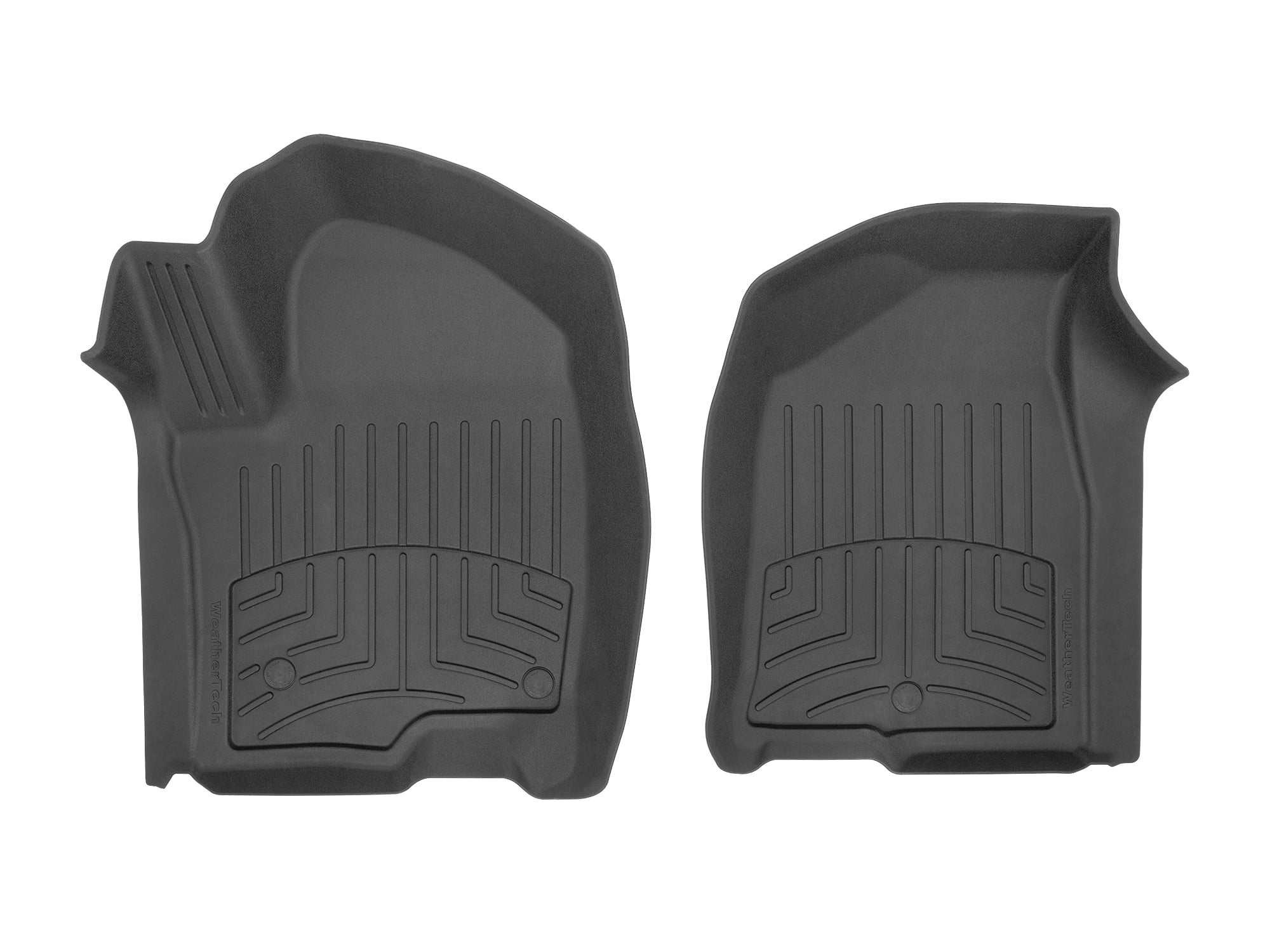 WeatherTech FloorLiner HP Custom Fit Floor Mats compatible with Suburban, Escalade, Escalade-V, Escalade-V ESV, Escalade ESV - 1st Row (Driver & Passenger), Black