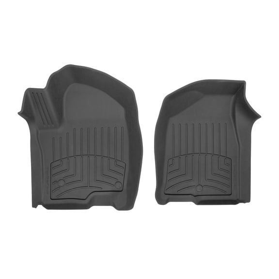 WeatherTech FloorLiner HP Custom Fit Floor Mats compatible with Suburban, Escalade, Escalade-V, Escalade-V ESV, Escalade ESV - 1st Row (Driver & Passenger), Black