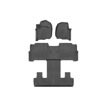 WeatherTech FloorLiners HP - 1st & 2nd Row - Black - 441849-1-2IM