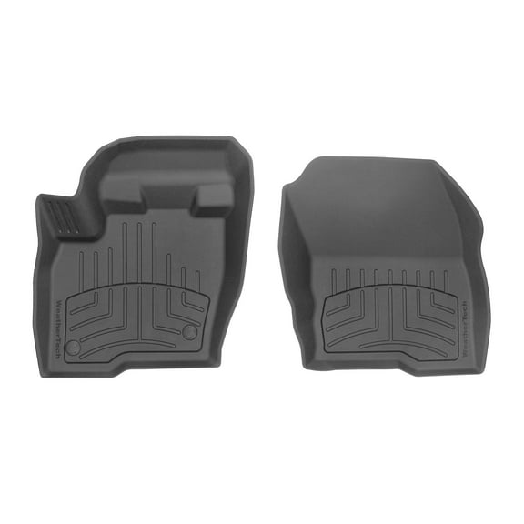 WeatherTech FloorLiner HP Custom Fit Floor Mats compatible with Ford Edge, Edge ST - 1st Row (Driver & Passenger), Black