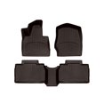thumbnail image 1 of WeatherTech FloorLiner HP Custom Fit Floor Mats compatible with Ford Explorer, Explorer Hybrid, Explorer ST - 1st & 2nd Row, Cocoa, 1 of 5
