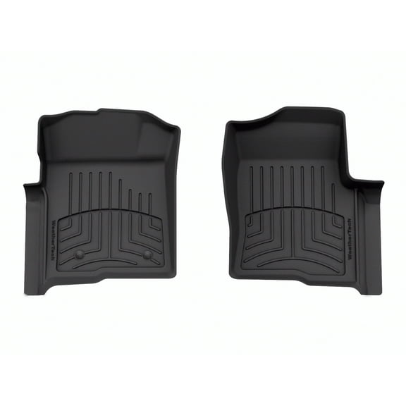 WeatherTech FloorLiner HP Custom Fit Floor Mats compatible with Ford F-150 SVT Raptor, F-150 - 1st Row (Driver & Passenger), Black