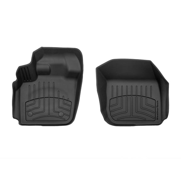WeatherTech FloorLiner HP Custom Fit Floor Mats compatible with Fusion, MKZ - 1st Row (Driver & Passenger), Black