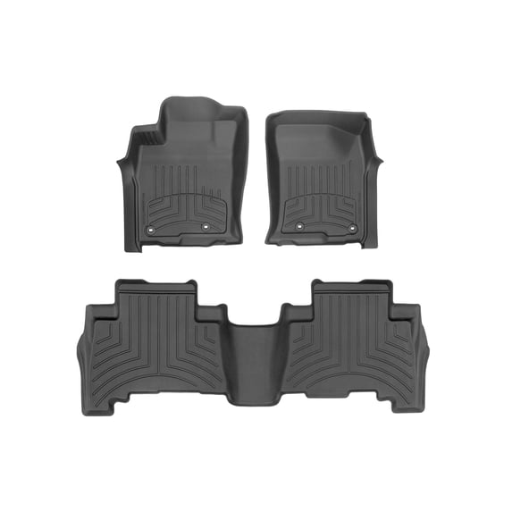 WeatherTech FloorLiner HP Custom Fit Floor Mats compatible with GX, 4Runner - 1st & 2nd Row, Black