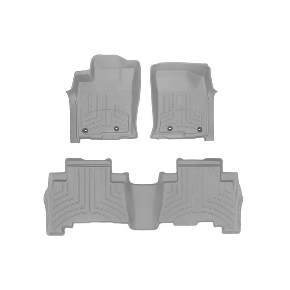WeatherTech FloorLiner HP Custom Fit Floor Mats compatible with GX, 4Runner - 1st & 2nd Row, Grey