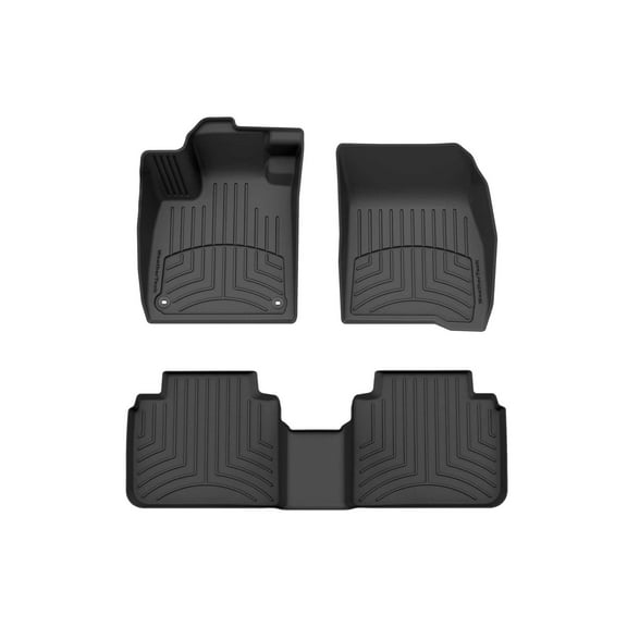 WeatherTech FloorLiner HP Custom Fit Floor Mats compatible with Honda Accord, Accord Hybrid - 1st & 2nd Row, Black