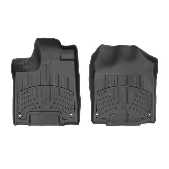 WeatherTech FloorLiner HP Custom Fit Floor Mats compatible with Honda Passport, Pilot - 1st Row (Driver & Passenger), Black