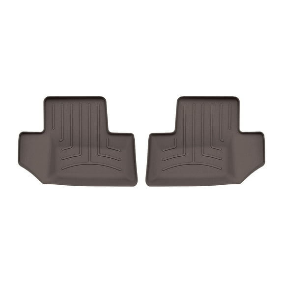 WeatherTech FloorLiner HP Custom Fit Floor Mats compatible with Jeep Wrangler 2-Door, Wrangler JK 2-Door - 2nd Row (2-Piece Liner), Cocoa