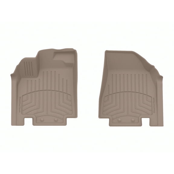 WeatherTech FloorLiner HP Custom Fit Floor Mats compatible with QX60, Pathfinder, qx65 - 1st Row (Driver & Passenger), Tan