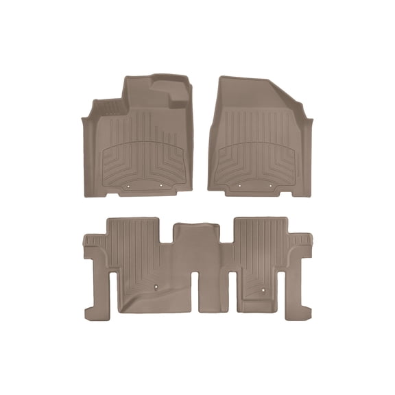 WeatherTech FloorLiner HP Custom Fit Floor Mats compatible with QX60, JX, Pathfinder - 1st & 2nd Row, Tan