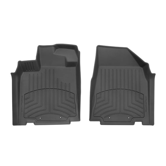 WeatherTech FloorLiner HP Custom Fit Floor Mats compatible with JX, QX60, Pathfinder - 1st Row (Driver & Passenger), Black