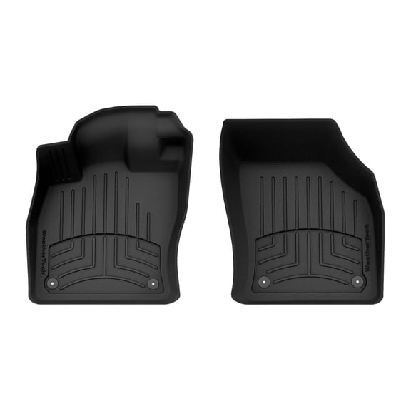 WeatherTech FloorLiner HP Custom Fit Floor Mats compatible with RS3, A3, A3 Sportback e-tron, S3, Golf GTI, Golf R - 1st Row (Driver & Passenger), Black