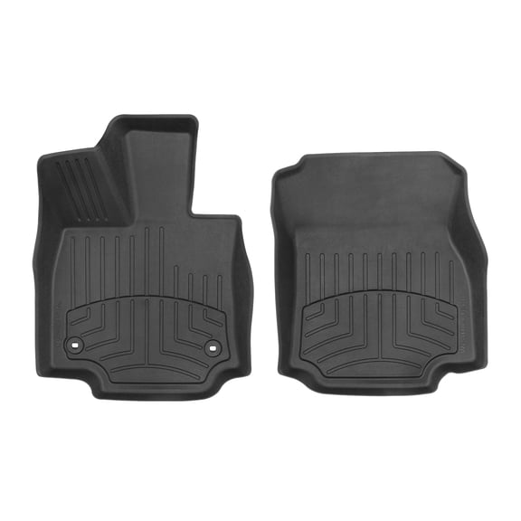 WeatherTech FloorLiner HP Custom Fit Floor Mats compatible with Toyota RAV4 Hybrid, RAV4 Prime, RAV4, Venza, RAV4 Plug-In Hybrid - 1st Row (Driver & Passenger), Black
